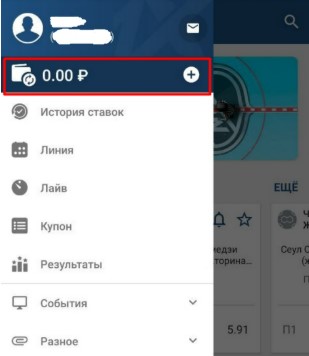 Кошелек в приложении