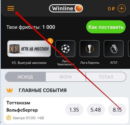 Рабочая панель.