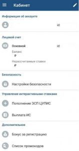 Настройка Личного кабинета
