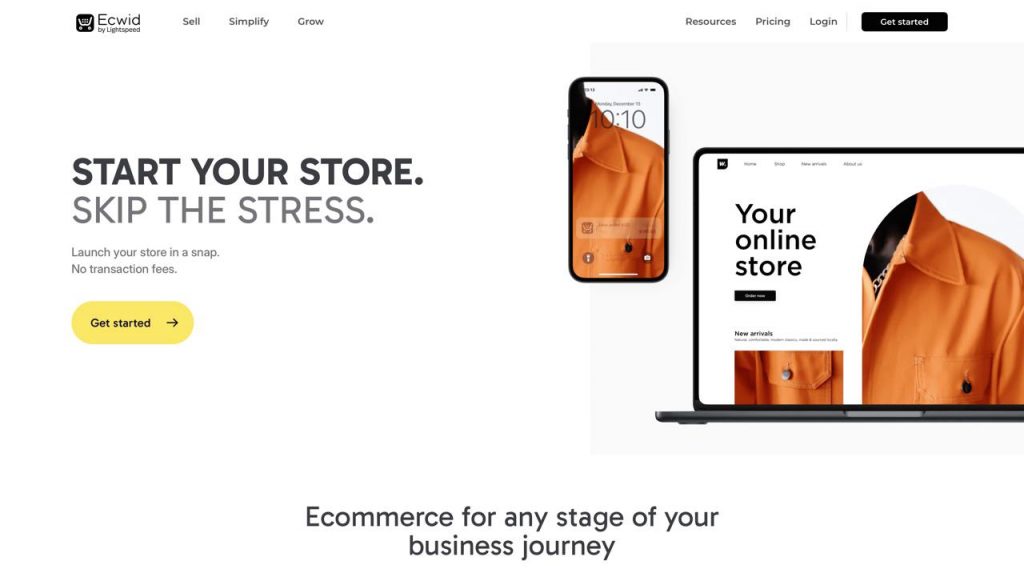 site Ecwid