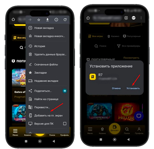 Установка программы