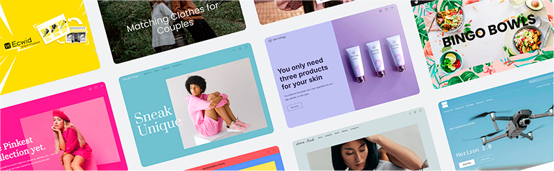 Примеры интернет-магазинов, созданных на Ecwid