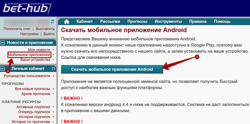 Беттинговый сервис
