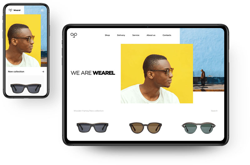 пример сайта на платформе ecwid