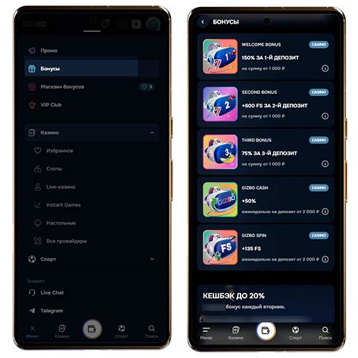 Бонусы и акции