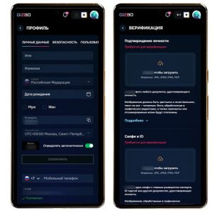 Верификация пользователя