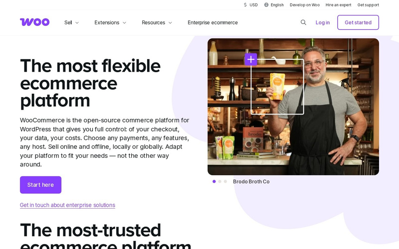 Главная страница WooCommerce
